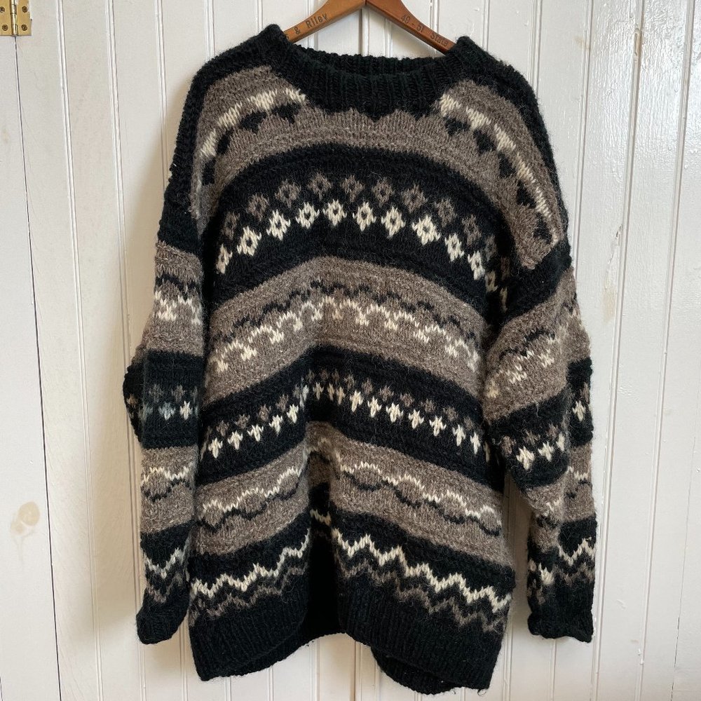 Vintage Pole to Pole Imports New Zealand Wool Sweater Mens 2XL